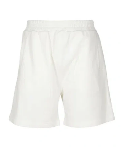 Dondup Elastic Waist Shorts In White