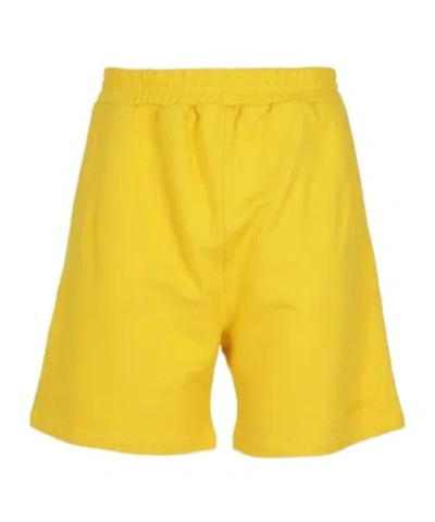 Dondup Elastic Waist Shorts In Yellow