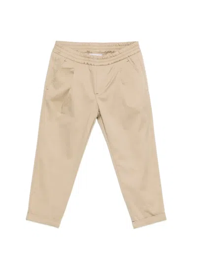 Dondup Kids' Elasticated Trousers In Neutral