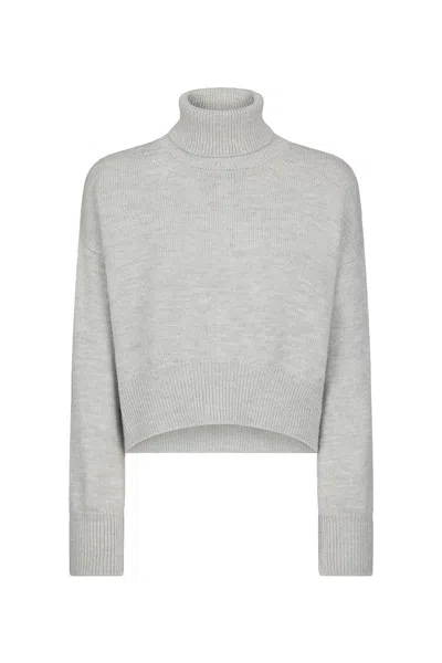 Dondup Elegant Women's Wool Sweater In Gray