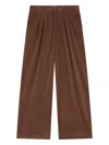 Dondup Eloise Pleated Trousers In Brown