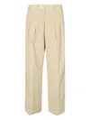 Dondup Wide-leg Casual Trousers In Neutral