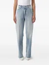 Dondup Elysee Distressed Jeans In Blue