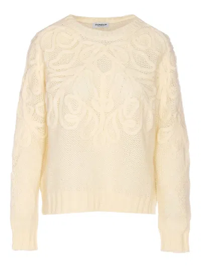 DONDUP EMBROIDERED CREWNECK SWEATER