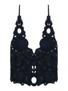 Dondup Embroidered Denim Top In Blue