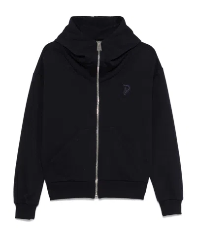 DONDUP EMBROIDERED-LOGO HOODIE