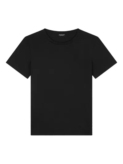 Dondup Embroidered Logo T-shirt In Black