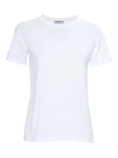 Dondup Embroidered-logo T-shirt In White
