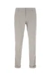 Dondup Embroidered Stretch Lyocell Blend Pants In Ghiaccio