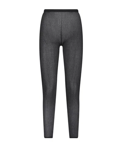 Dondup Erotica Logo Patch Knitted Trousers In Black