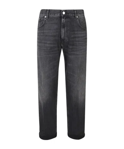 Dondup Ervin Five-pocket Jeans In Black