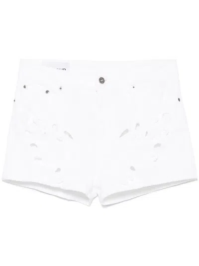 DONDUP `EVIE` EMBROIDERED SHORTS