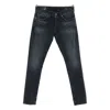 Dondup Brighton Straight Cut Denim Trousers In Black
