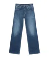 Dondup Fade-dyeing Patchwork Jeans Pants In Blue