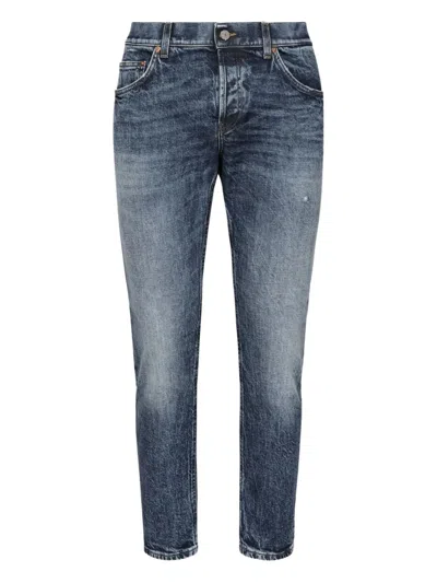 Dondup Slim Fit Denim Trousers In Blue