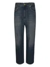 Dondup Low-rise Wide-leg Denim Trousers In Blue