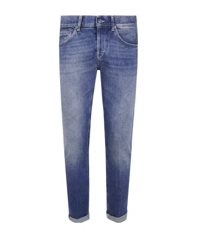 Dondup Faded-effect Slim-fit Jeans In Blue