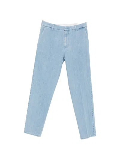 Dondup Faded-effect Straight-leg Jeans In Blue