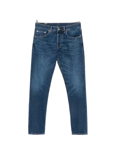 Dondup Faded-effect Straight-leg Jeans In Blue
