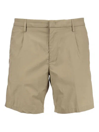 Dondup Fergus Belt-loops Shorts In Brown