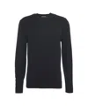Dondup Fine Knit Wool Pullover In Black