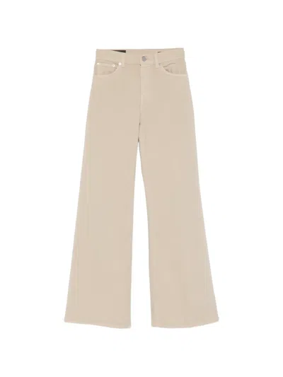 Dondup Five-pocket Belt-loop Jeans In Neutral