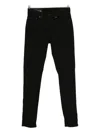 Dondup Five-pocket Denim Jeans In Black