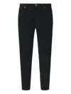 Dondup Five-pocket Denim Jeans In Black