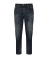 Dondup Carrot Fit Jeans Faded Effect In Black