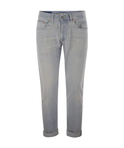 Dondup Five Pocket Denim Trousers In Blue
