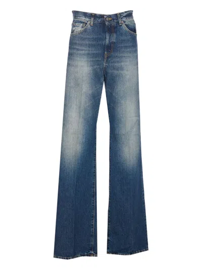 DONDUP FIVE-POCKET FRAYED JEANS