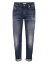 Dondup Five Pocket Icon Denim Trousers In Blue