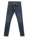 Dondup Skinny Jeans In Blue Denim In Blue