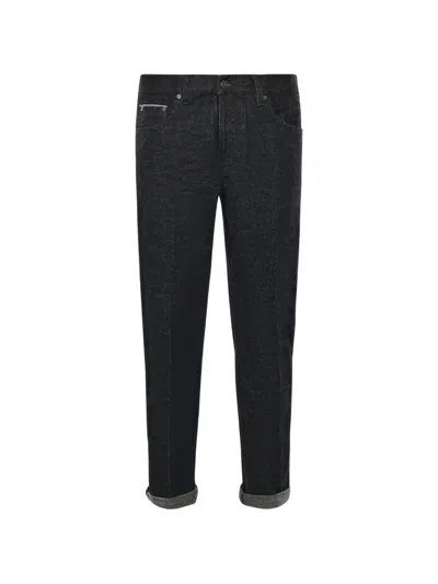 Dondup Five-pocket Jeans In Black
