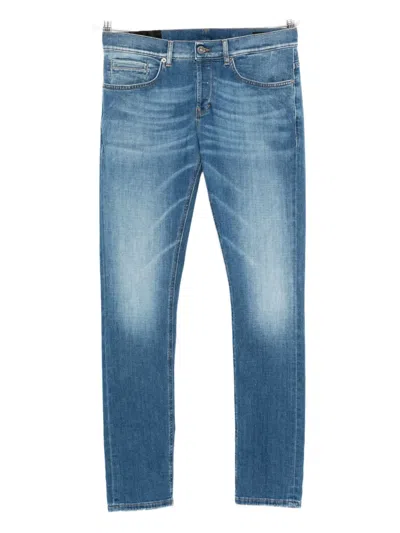 Dondup Jeans With Belt Loops In Blue