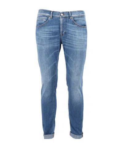 Dondup Slim-fit Light Blue Jeans With Classic Five-pocket Design
