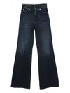 Dondup Wide-leg Indigo Wash Jeans In Blue