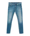Dondup Slim-fit Blue Jeans With Classic Five-pocket Design In Blue
