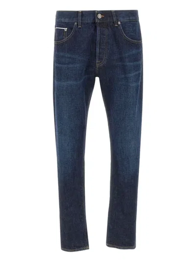 Dondup Five-pocket Logo-detail Jeans In Blue