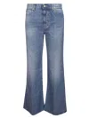 Dondup Five-pocket Wide Leg Jeans With Regular Waist In Blue