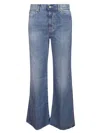Dondup Five-pocket Wide Leg Jeans With Regular Waist In Blue