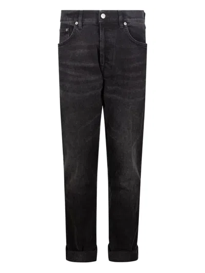Dondup Five-pockets Jeans In Black