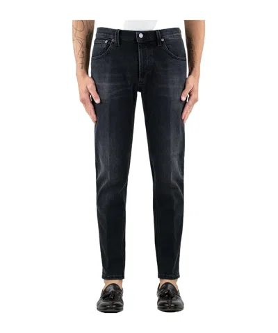 Dondup Belt Loop Jeans In Blue