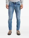 Dondup Straight Leg Jeans Featuring Five Pocket Design In Blue