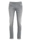 Dondup Five-pockets Jeans In Gray