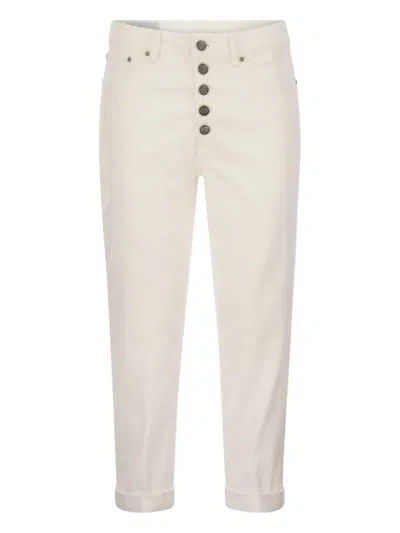 Dondup Five-pockets Jeans In Neutral