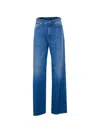 Dondup Five-pockets Patch-logo Jeans In Blue