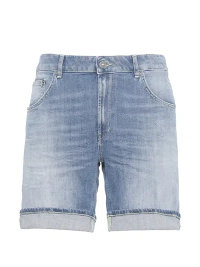 Dondup Five-pocket Denim Shorts In Blue