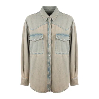 DONDUP DONDUP FIXED DENIM OVER SHIRT