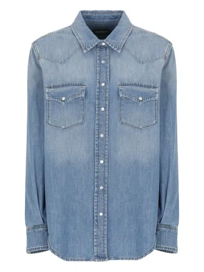 DONDUP FLAP-POCKET DENIM SHIRT